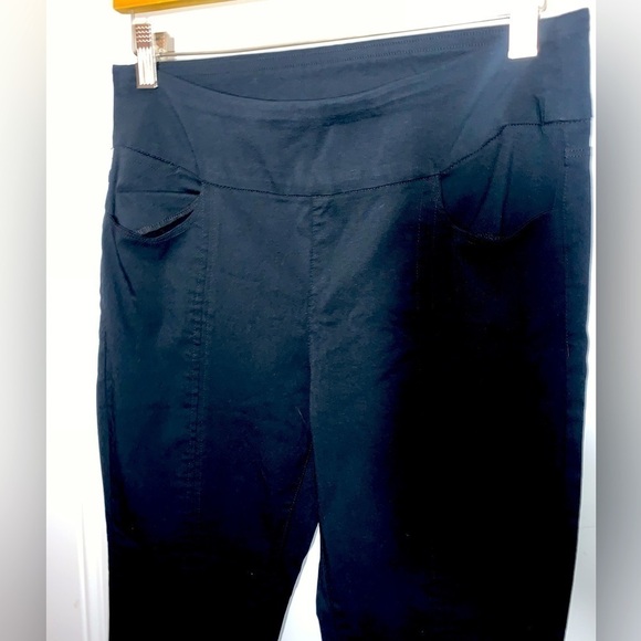 Soft surroundings Pull on Skinny Black Pants with ankle zipper Small - Picture 5 of 6